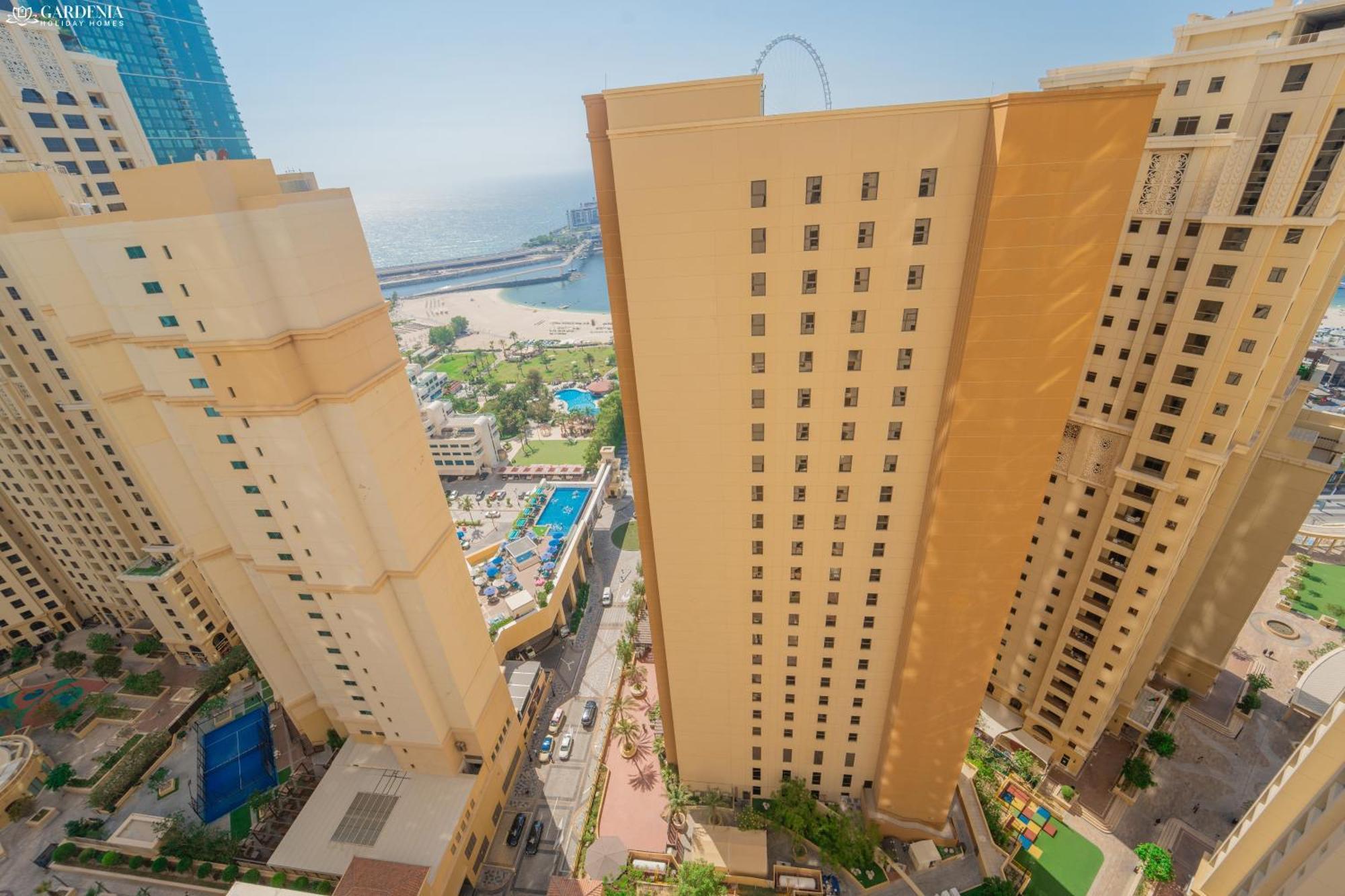 Jbr Amwaj 4 , Upgraded Sea And Ain Dubai Views, 2M Walk To Beach By Gardenia Suitse מראה חיצוני תמונה