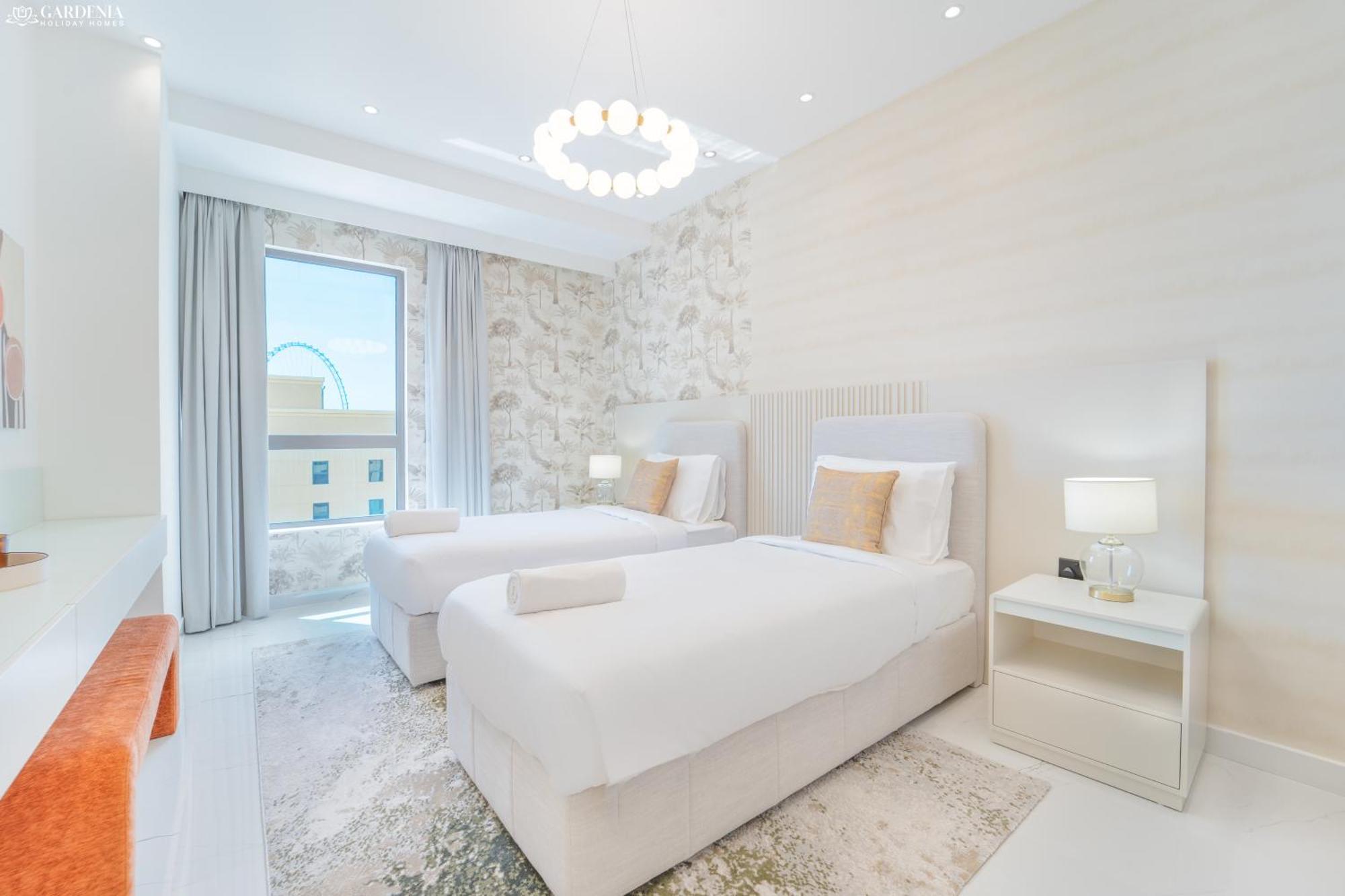 Jbr Amwaj 4 , Upgraded Sea And Ain Dubai Views, 2M Walk To Beach By Gardenia Suitse מראה חיצוני תמונה