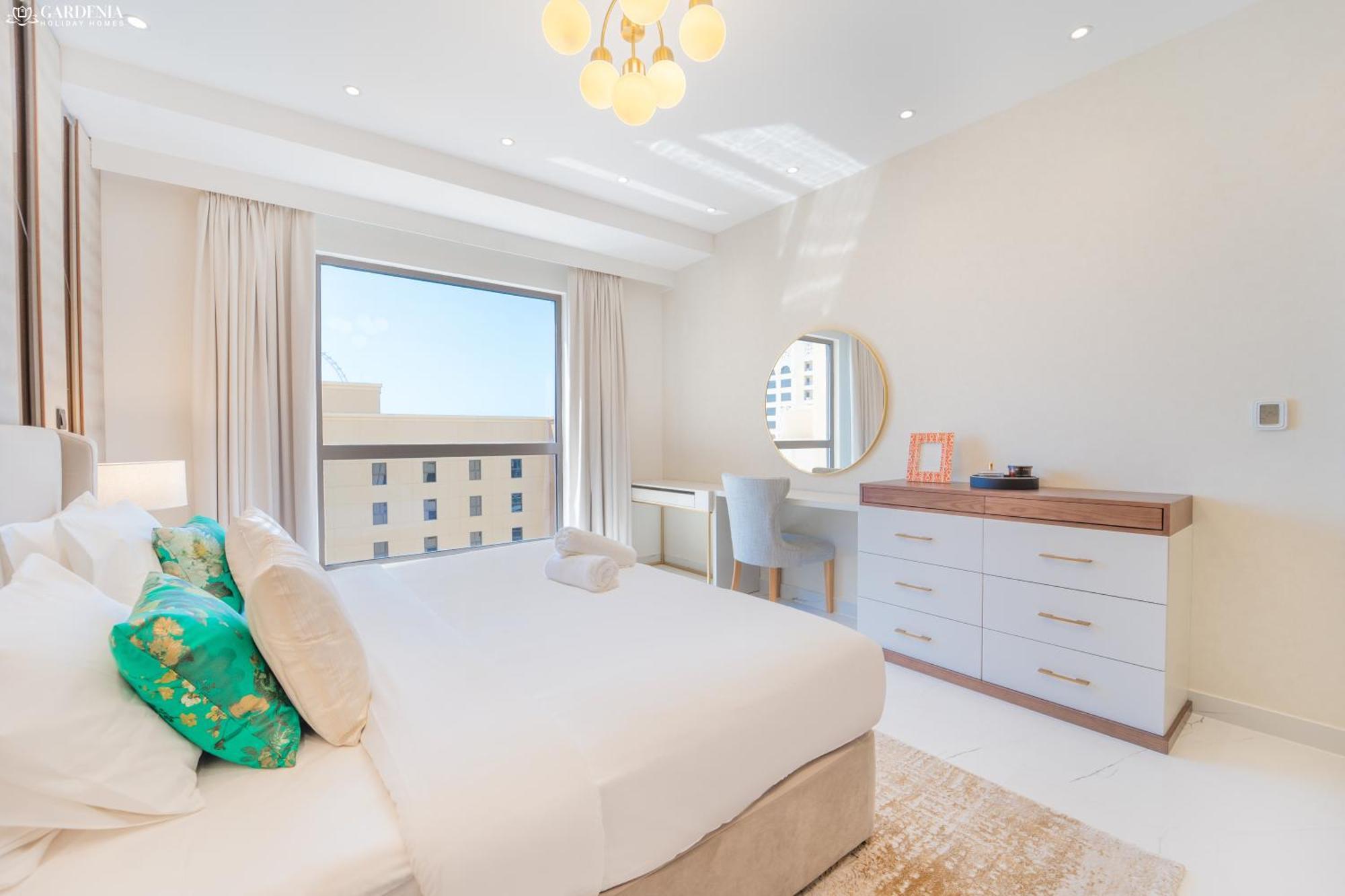 Jbr Amwaj 4 , Upgraded Sea And Ain Dubai Views, 2M Walk To Beach By Gardenia Suitse מראה חיצוני תמונה