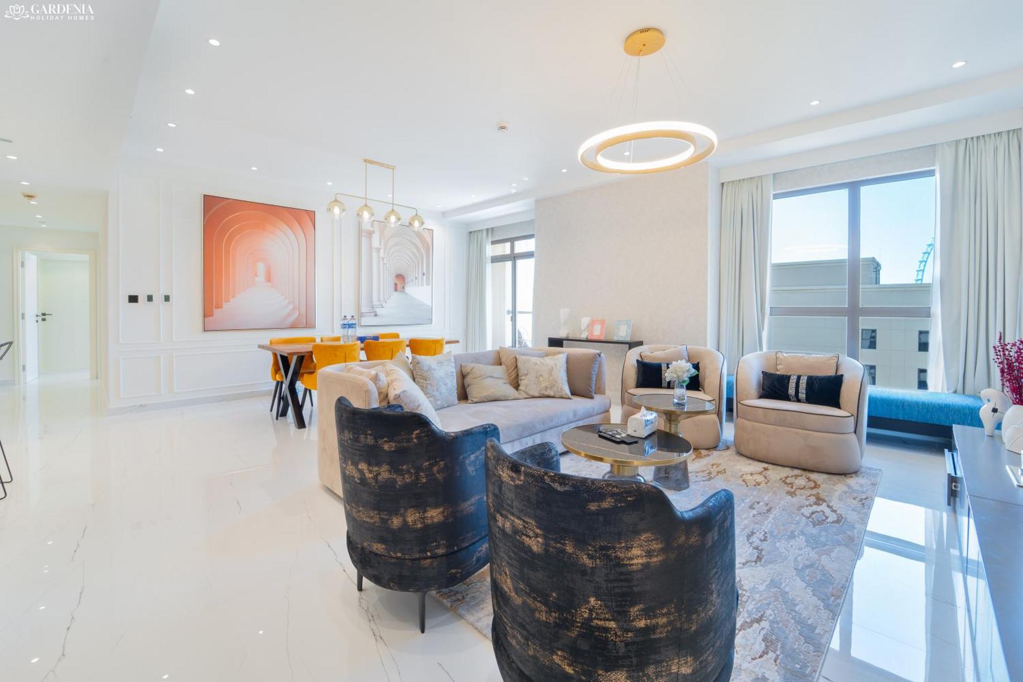Jbr Amwaj 4 , Upgraded Sea And Ain Dubai Views, 2M Walk To Beach By Gardenia Suitse מראה חיצוני תמונה